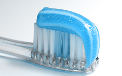 Toothbrush with toothpaste